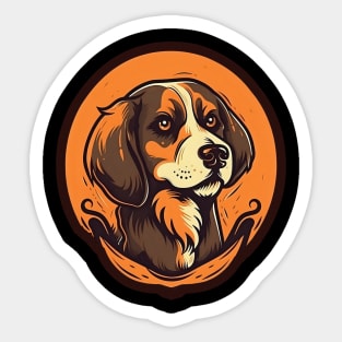 Handsome Spaniel dog Sticker